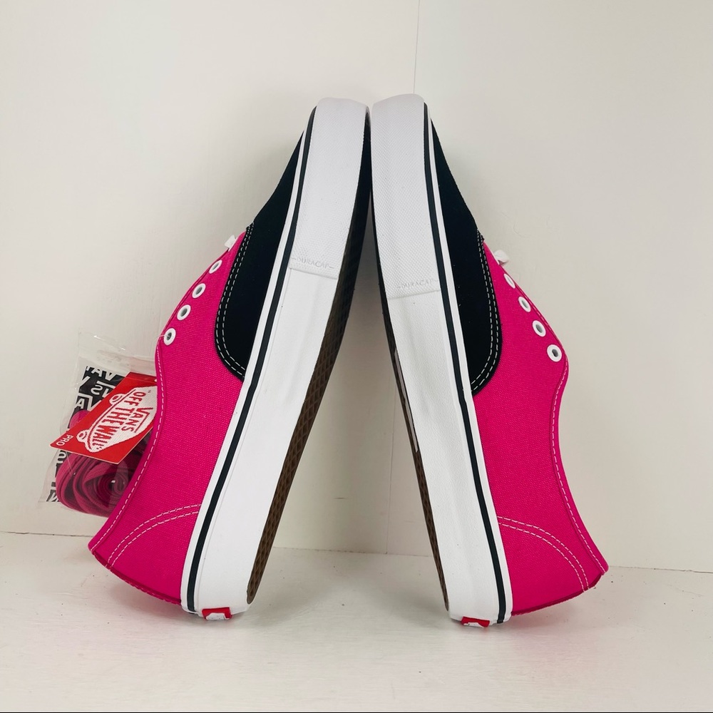 Vans Authentic Pro (Magenta Pink/Black) Suede/Canvas Sneaker Size 11 Men - Picture 6 of 8